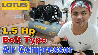 Basic Review | LOTUS |Lotus Belt Type Air Compressor 1.5HP 65L | Lotus Spray Gun LVLP LTSG600LX