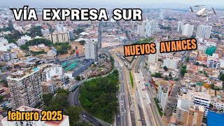 Vistas aéreas de la Vía Expresa Sur | Continúa la liberación del derecho de vía | Lima Perú 2025