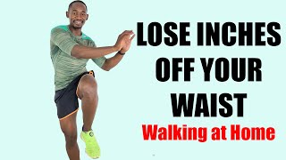 45-Minute Walk at Home Workout to LOSE INCHES OFF YOUR WAIST: Belly Fat Workout