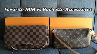 [Eng Sub] Louis Vuitton Favorite MM vs Pochette Accessoires  ルイヴィトン フェイボリット vs ポシェットアクセソワール