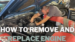 How To Remove And Replace Engine With A Manual Transmission - Part 1 #diyautomotive #autorepair