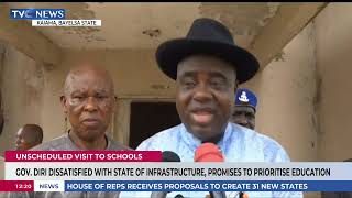 Gov Diri Dissatisfied With State Of Infrastructure, Promises To Prioritise Education