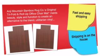 Anji Mountain Dark Cherry 36x48 Bamboo Roll-Up Chair Mat - AMB24004 - ofconcepts.com