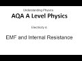 AQA A Level Physics: EMF and Internal Resistance