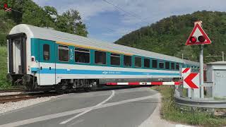 Železniški prehod Gornje Brezovo #1 (SLO) - 5.8.2024 / Žel. přejezd / Slovenian railroad crossing