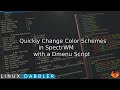 Change Spectrwm theme with a Dmenu Script