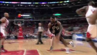 LeBron James Drives and Dunks on Joakim Noah [4.22.10] Game 3 Playoffs
