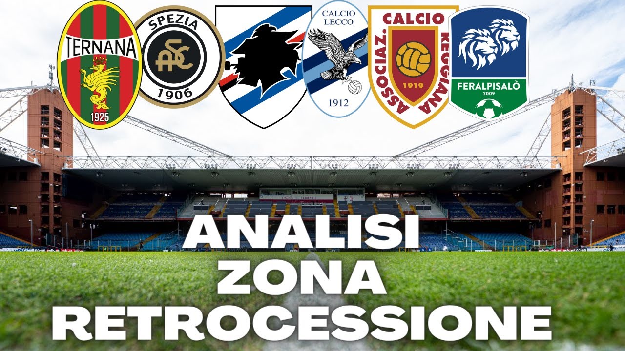 ANALISI ZONA RETROCESSIONE SERIE B! SAMPDORIA,SPEZIA,LECCO,REGGIANA ...