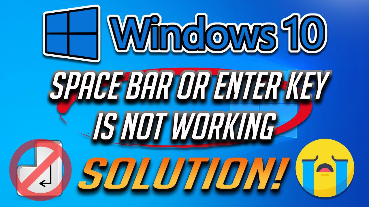 Spacebar Or Enter Key Is Not Working FIX - YouTube