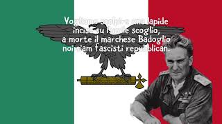 Stornelli legionari (vogliamo scolpire une lapide) sub ITA lyrics ITA paroles en italien.