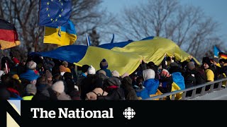 Ukraine’s resistance honoured with massive flag in Ottawa | The Moment