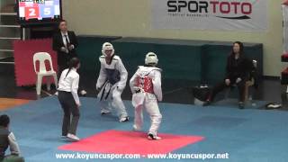 63kg Ahmet Mehmet Evez - Gokhan Ay (2013 Turkish Senyor TKD Championships)