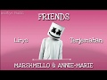 FRIENDS Marshmello & Annie-Marie lirik dan terjemahan