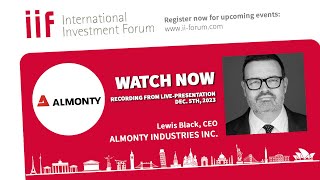 9. IIF - Almonty Industries Inc. - Lewis Black, CEO, on tungsten and more