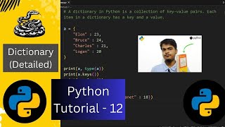 Dictionary in Python | Python Tutorial - 12 (Python Full Course) #python #dictionary
