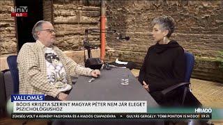 Bódis Kriszta szerint Magyar Péter nem jár eleget pszichológushoz - HÍR TV