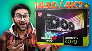 Really The Budget 1440P/4K Gaming King?  GeForce RTX 4070 GAMING X TRIO 12GB