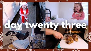 VLOGMAS DEC 23 | my hsg ivf test, fresh milled grains, alvin making dinner, sourdough baking + more