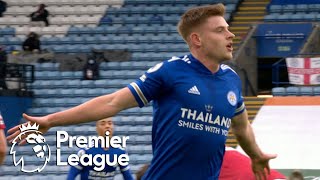 Harvey Barnes thumps home Leicester equalizer v. Manchester United | Premier League | NBC Sports