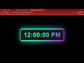 How to create a digital clock with glowing effects using HTML | CSS | JAVASCRIPT