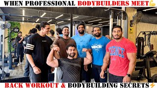 When Professional Bodybuilders Meet😍| Hardcore Back workout💪| Nitin Chandila