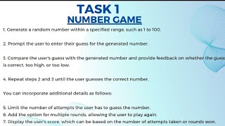 CodSoft Java internship Task 1 Number Game 🎮🎮 #CodSoft #java #coding #internship