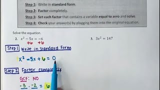 4.8: Solve Equations Using the Zero-Product Property