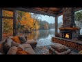 A Journey to Serenity and Tranquility : Lakeside House with Autumn Rainy Day Ambience