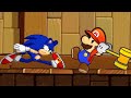 Paper Mario vs Archie Sonic - Fight Animation!