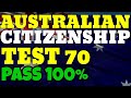 Australian Citizenship Test #70 2024-2025 🇦🇺