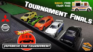 Japanese Car Tournament Finals + Food Truck Race | JDM Hot Wheels Diecast Racing