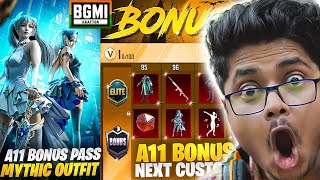 BGMI NEW A11 BONUS PASS | KRAFTON GIVING FREE UPGRADABLE WEAPON SKIN? | Faroff