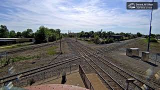 POP-UP LIVE Railcam: Durand, Michigan – Historic Depot & Railroad Action