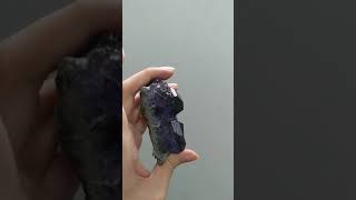 Fujian Tanzanite Fluorite Cluster RARE Vivid Purple Blue Natural Raw gemstone CL0011