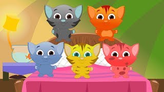 Five little Kittens | Five Little Frogs | Cartoons For Kids | Kids Tv Nursery Rhymes For Toddlers