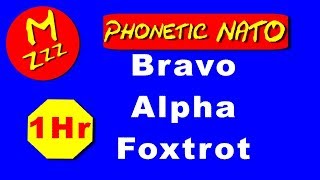 Phonetic Alphabet (NATO) 1 Hour - Learn the Phonetic Alphabet - Repeated for 1 Hour - Royalty Free