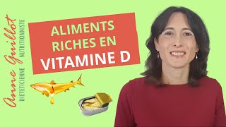 Aliments riches en vitamine D (D2 et D3)