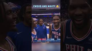 Embiid and Maxey were hype after Sixers play-in win vs. Heat 🔥