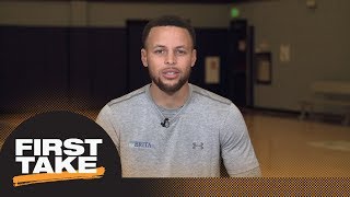 Stephen A. and Max ask Steph Curry about injury and Warriors vs. Rockets | First Take | ESPN
