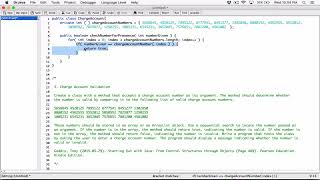7.3. (Part 2) Charge Account Validation - Java
