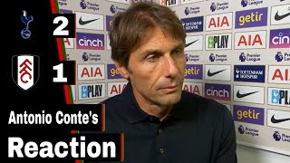 Antonio Conte Reaction | Tottenham 2-1 Fulham