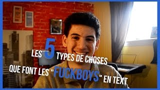 Les 5 types de choses que font les \