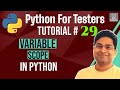 Python for Testers #29 -Variable Scope in Python | LEGB Rule in Python