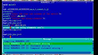 13. DS C Program for Sparse matrix