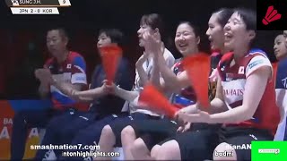 ファイナル 女性チーム 日本vs韓国 | 高橋 沙也加 vs スン・ジヒュン (SUNG Ji Hyun) | バドミントンアジアチームチャンピオンシップ2020  バドミントン2020