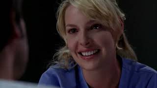 Izzie and Denny - What about me? - Izzie cuts Denny's LVAD wire #greysanatomy