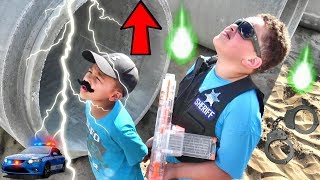MYSTERY ATTACK FROM THE SKY! Deputy Jake tries to ARREST Trespasser when LASERS start BLASTING!