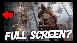 GOD OF WAR 4 | HOW TO SET FULL SCREEN | HOW TO REMOVE BLACK BORDERS | NO FULL SCREEN FIX