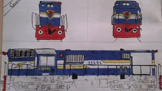 Brand new Design of VaTvA WDM 3D 11494 \u0026 new idea of Designing new VaTvA locomotive with colours.