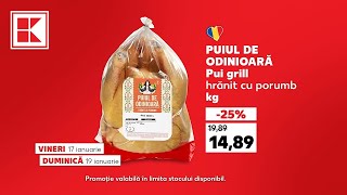 Oferta Kaufland din 17 și 19 ianuarie: pui grill, roșii și chips #reduceri #oferte #kaufland